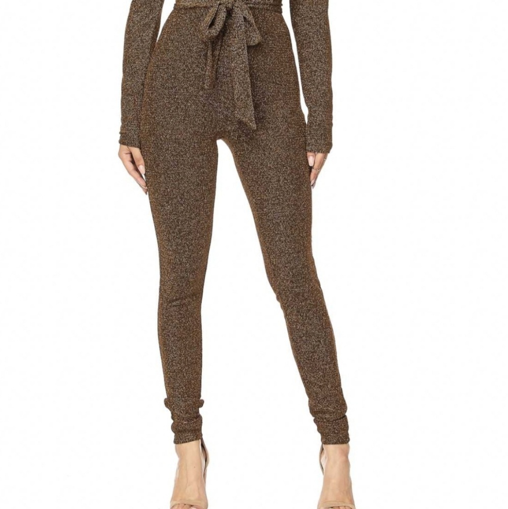 Jump To Conclusions Jumpsuit - Gold - Picture 4 of 5